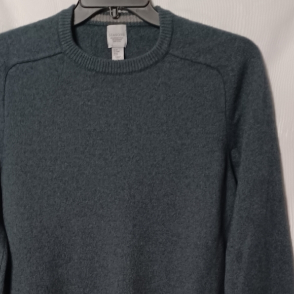 GIASONE Blue Merino Wool/ Cashmere Crew Neck Sweater.M - Picture 4 of 12